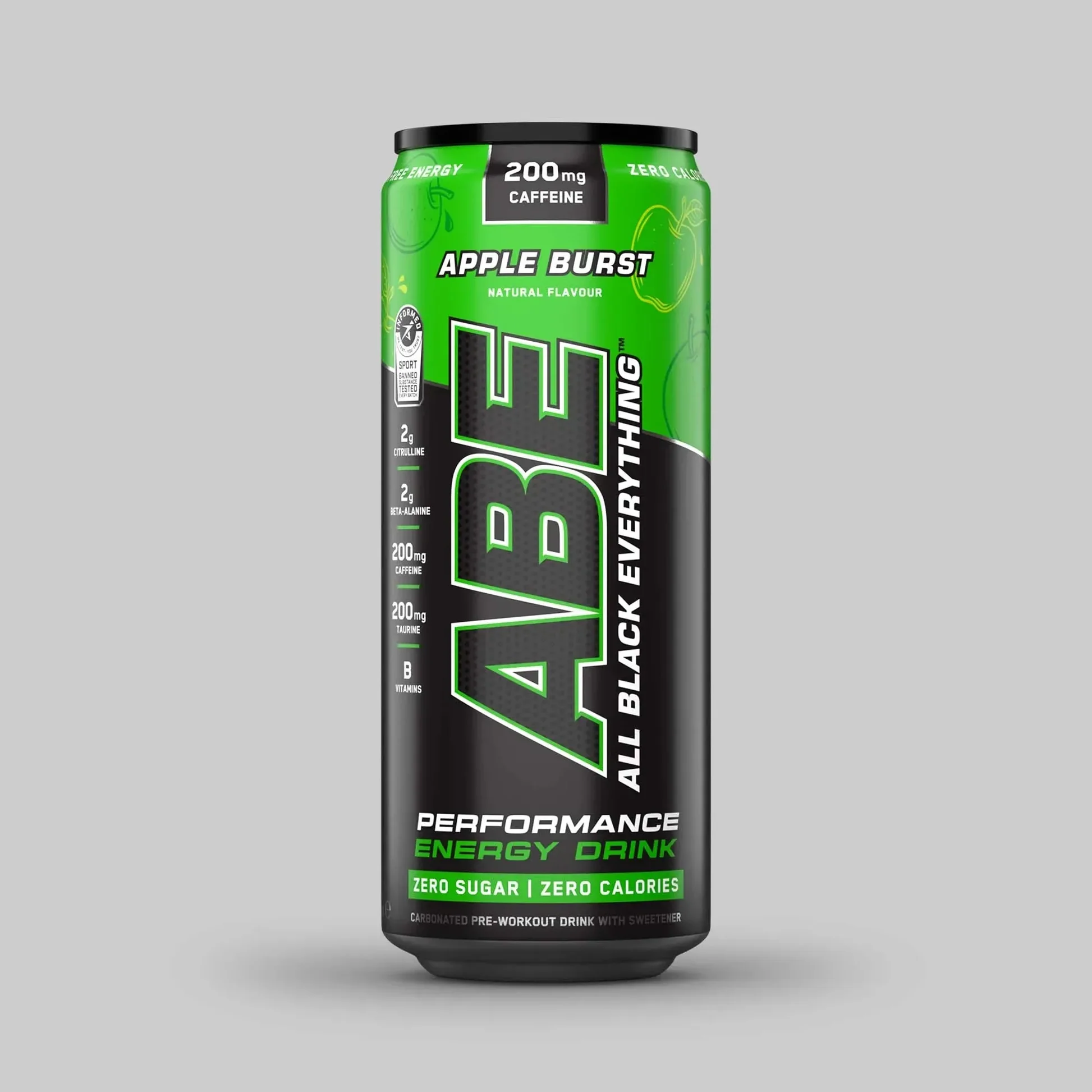 APPLIED NUTRITION ABE RTD 33CL boisson pre-workout avec citrulline bêta-alanine bétaïne taurine tyrosine et caféine