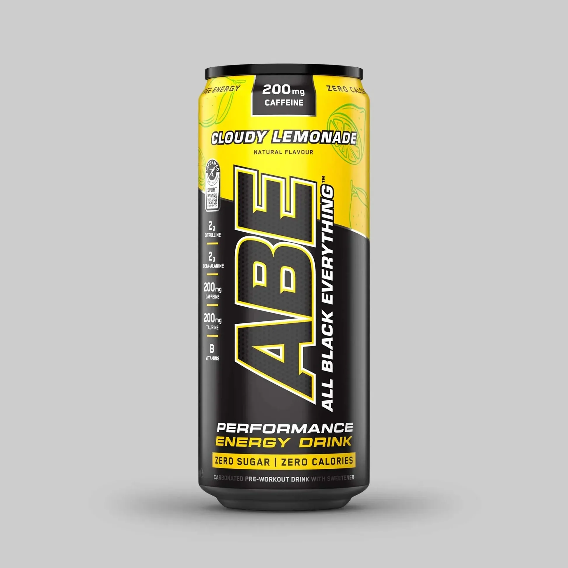 APPLIED NUTRITION ABE RTD 33CL boisson pre-workout avec citrulline bêta-alanine bétaïne taurine tyrosine et caféine