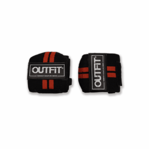 outfit bandes poignet noire rouge