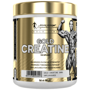 Pot de KEVIN LEVRONE Gold Creatine 300 g, créatine monohydrate avec vitamine B6 en poudre sans saveur