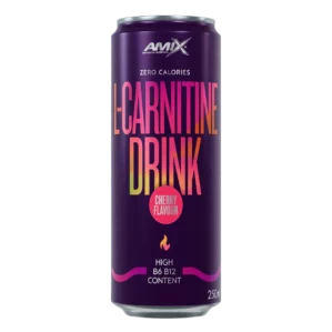 AMIX L-Carnitine Drink 250 ml boisson cerise sans sucre vitamines B6 B12