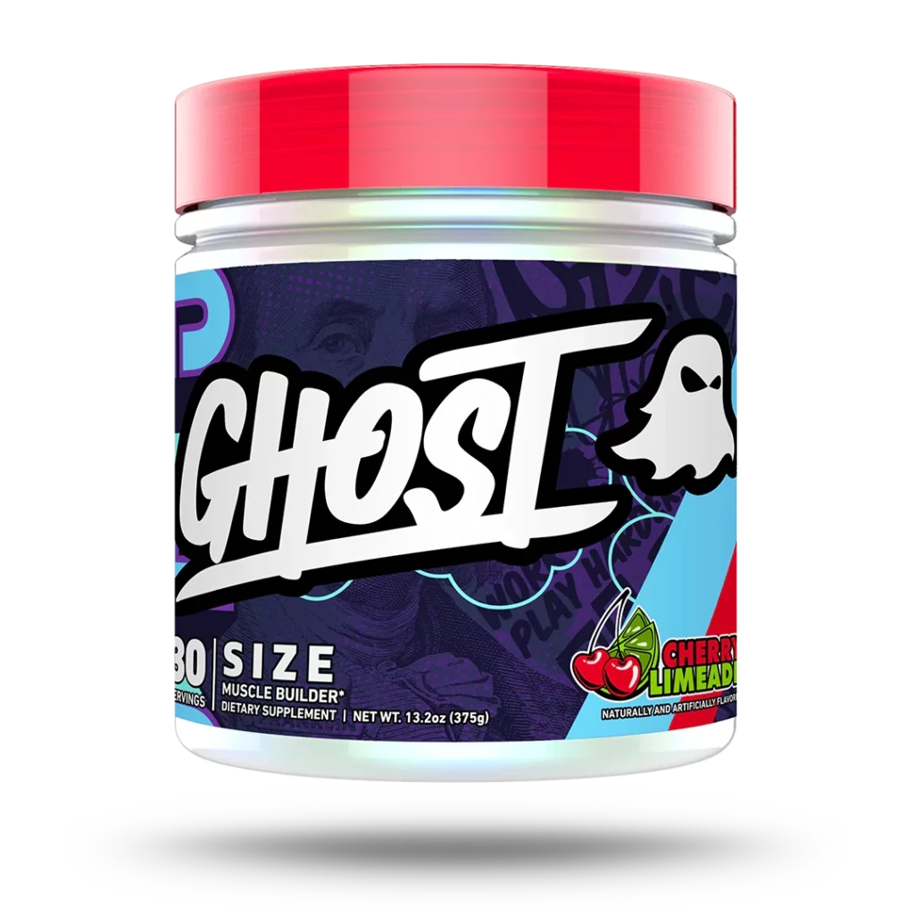 GHOST SIZE V3 formule créatine Creapure avec bétaïne PeakATP Senactiv et AstraGin