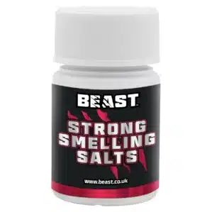 BEAST Strong Smelling Salts, sels d’ammoniaque puissants pour powerlifting, strongman, haltérophilie et musculation lourde