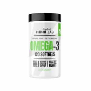 HIRO.LAB Omega 3 120 softgels huile de poisson EPA DHA vitamine E