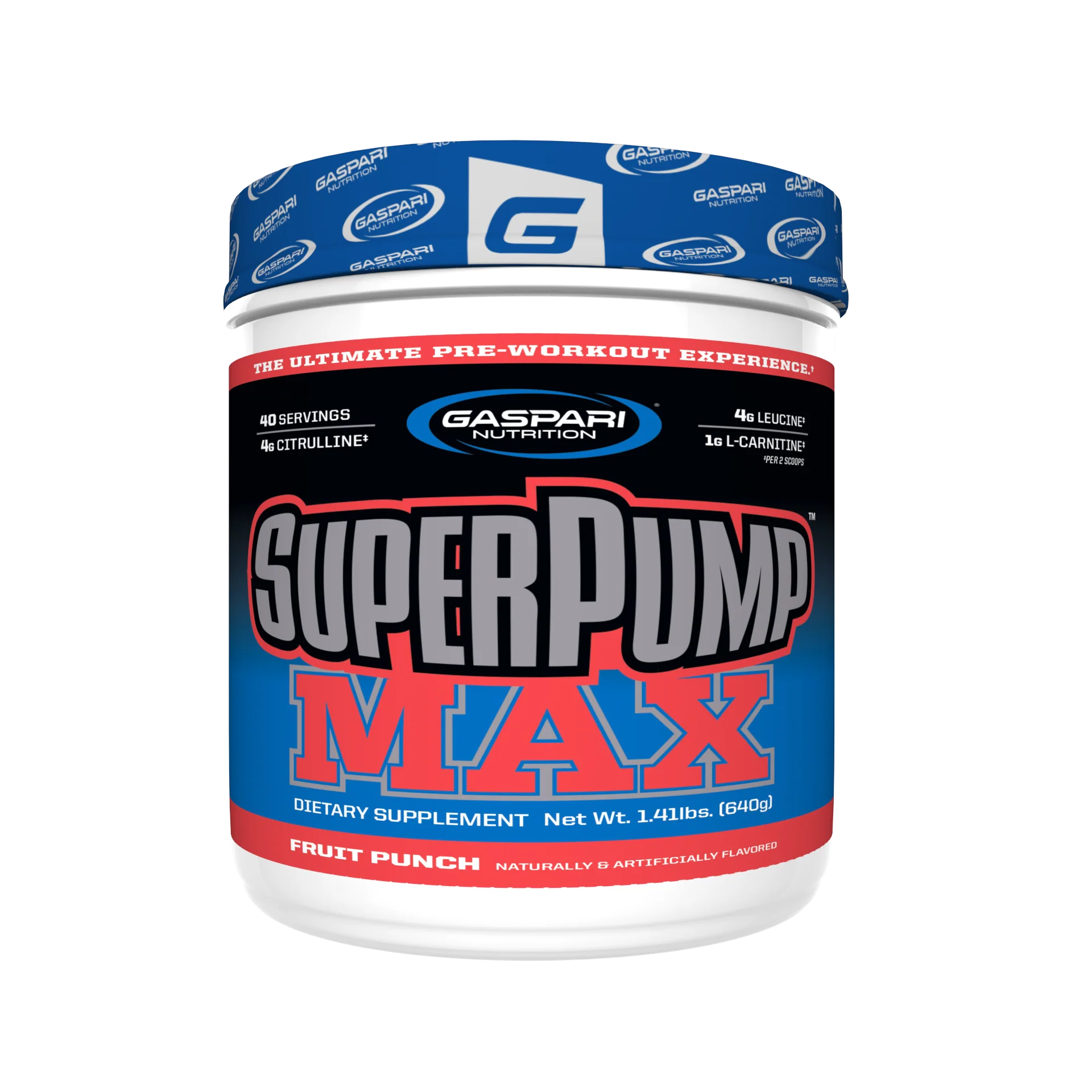 Gaspari SuperPump Max 500g pré-workout citrulline bêta-alanine créatine caféine