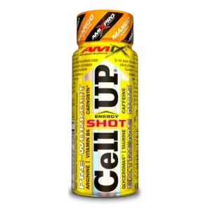 AMIX CellUp Shot 60 ml pré-workout 250 mg caféine CarnoSyn GlyceroMax