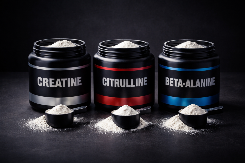 beta alanine citrulline creatine difference