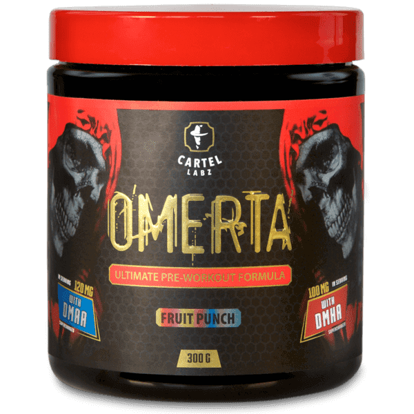 OMERTA 300 g Black Spirit pre workout stimulant puissant Cartel Labz