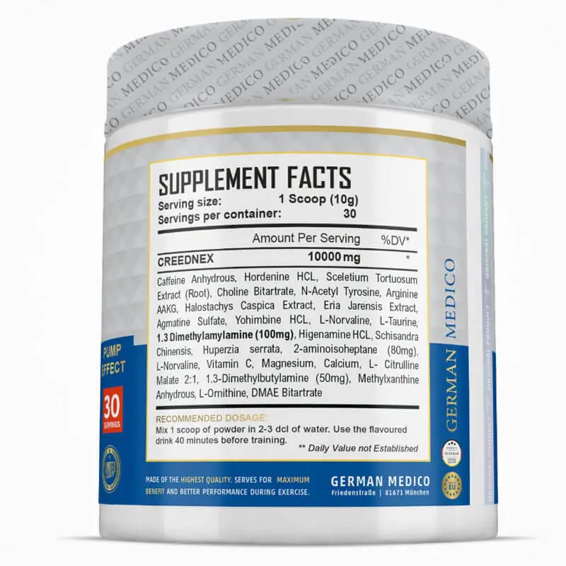 German Medico Creednex 300 g Arbuz pre workout stimulant puissant