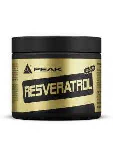 PEAK Resveratrol 90 Caps, complément avec trans-resvératrol, OPC, thé vert, quercétine, curcumine, pipérine et vitamine C