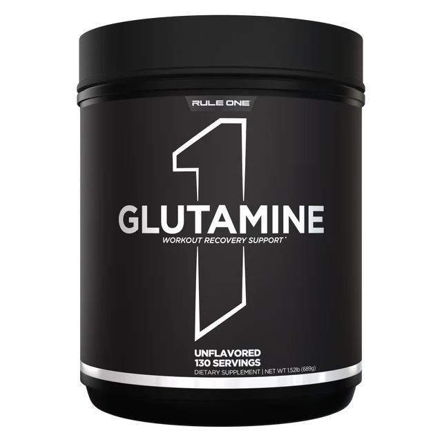 RULE ONE R1 GLUTAMINE 689G L-glutamine pure en poudre avec 5 g de glutamine par portion