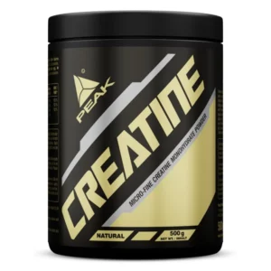 PEAK Creatine Monohydrate 500 g, créatine monohydrate en poudre avec niacine, vitamine B6 et vitamine B12