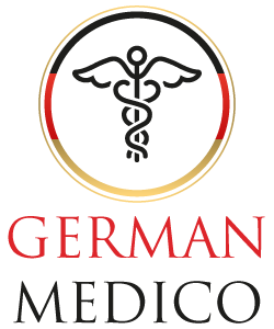 Logo German Medico, marque allemande de compléments hardcore, pre-workouts et fat burners.