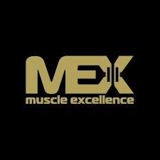 Logo MEX Muscle Excellence, marque de nutrition sportive spécialisée en créatine, pre-workout et compléments performance.
