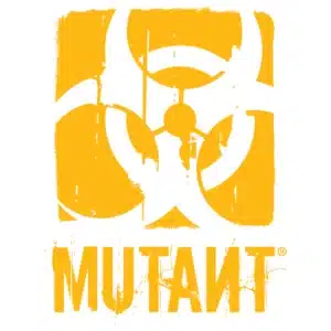 Logo Mutant, marque de nutrition sportive hardcore spécialisée en gainers, protéines, créatine et pre-workouts.