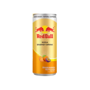 RED BULL ORANGE PASSION 25 cl boisson énergisante Zero sans sucres au goût Orange & Passion