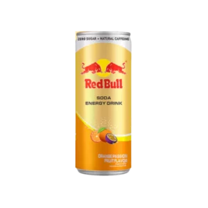 RED BULL ORANGE PASSION 25 cl boisson énergisante Zero sans sucres au goût Orange & Passion