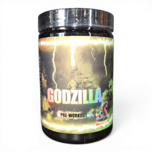 GODZILLA Pre-Workout 322 g Sour Gummy Bear, booster stimulant avec citrulline, caféine, DMHA, DMAA et yohimbine HCL