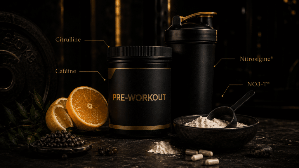 ingrédients pre-workout citrulline caféine Nitrosigine NO3-T
