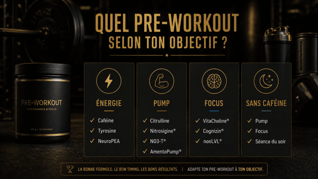 choisir son pre-workout selon son objectif sportif