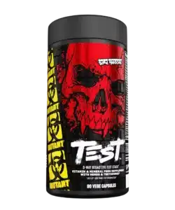 Flacon de MUTANT Test 90 Caps, complexe masculin avec zinc, magnésium, vitamine B6, DAA, fenugrec, maca et BioPerine®