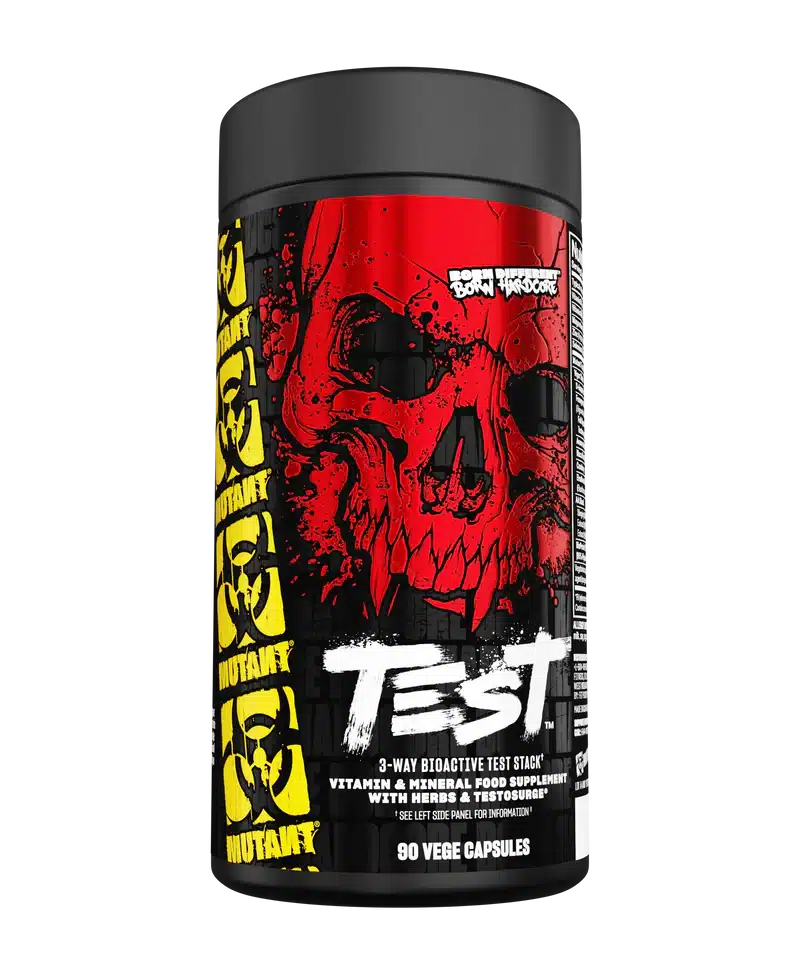 Flacon de MUTANT Test 90 Caps, complexe masculin avec zinc, magnésium, vitamine B6, DAA, fenugrec, maca et BioPerine®