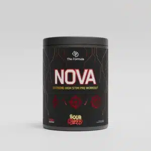 Pot THE FORMULA Nova, pre-workout avec citrulline, bétaïne, tyrosine, CDP choline, caféine, Infinergy® et NeuroPEA™
