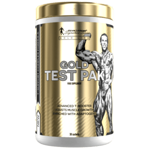 Boîte de KEVIN LEVRONE Gold Test Pak 30 Sachets, complexe masculin avec DAA, tribulus, fenugrec, maca, ashwagandha et vitamine D