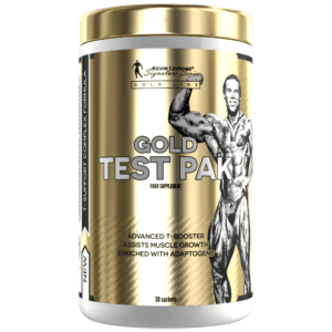 Boîte de KEVIN LEVRONE Gold Test Pak 30 Sachets, complexe masculin avec DAA, tribulus, fenugrec, maca, ashwagandha et vitamine D