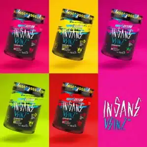 SPORT ASYLUM Insane Veinz, pre-workout pump sans caféine avec citrulline, glycérol, PeakO2®, Vaso6®, betterave et grenade
