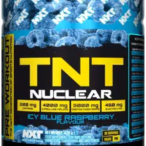 NXT TNT Nuclear 420 g, pre-workout avec citrulline, créatine, bêta-alanine, caféine, taurine et électrolytes