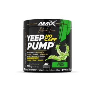 Pot de Amix YEEP Pump No Caff, pre-workout sans caféine avec arginine, CarnoSyn®, GlyceroMax™ et Oxystorm®