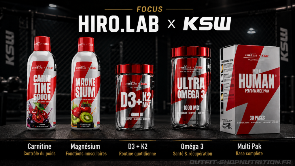 analyse des cinq compléments HIRO.LAB KSW