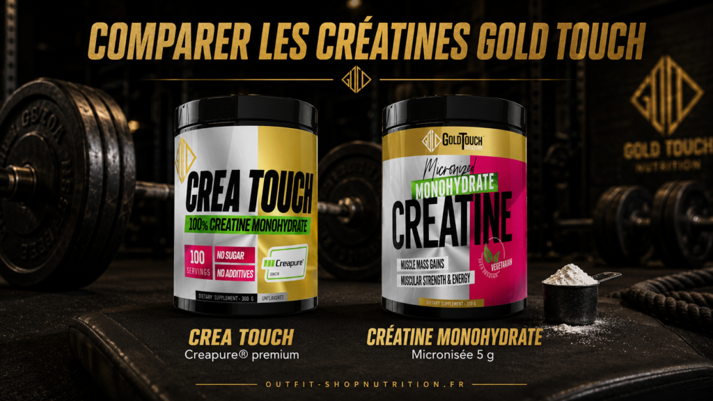 créatine Gold Touch Creapure et monohydrate micronisée