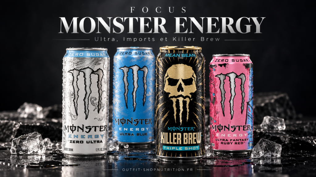 Quelle Monster choisir ? » avec un assortiment Ultra Europe, imports USA, Ultra Citra Korea et Killer Brew.